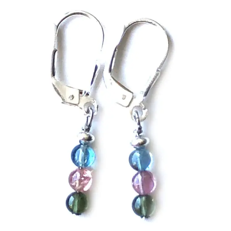 Boucles d'oreilles en Tourmaline et Argent