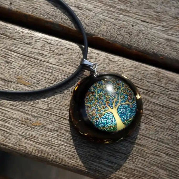 Collier Orgonite - Arbre de vie