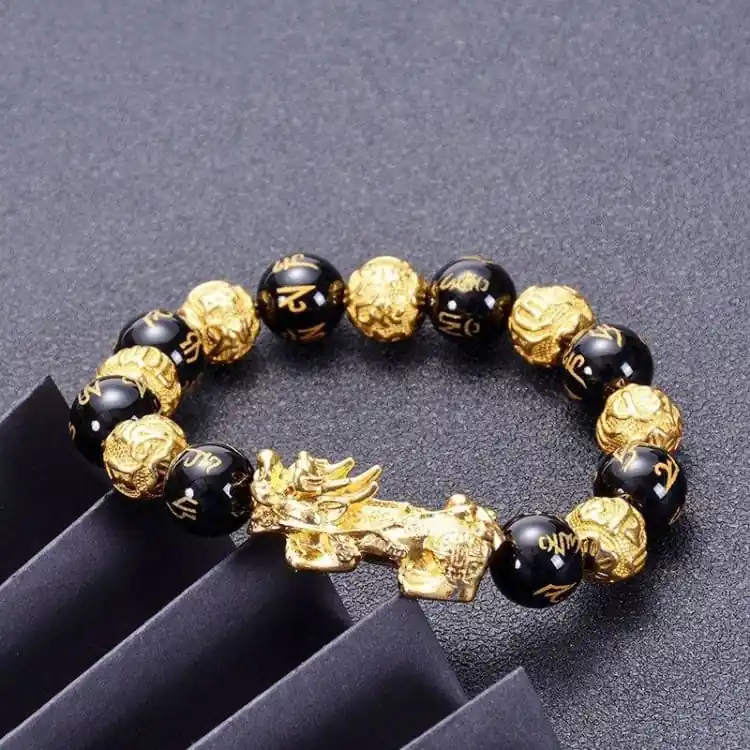 Bracelet de Chance Pi Xiu en Agate Noir