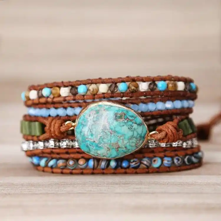 Bracelet Jaspe Océanique