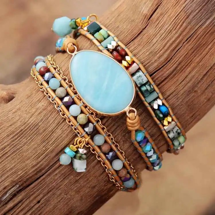 Bracelet Wrap Amazonite