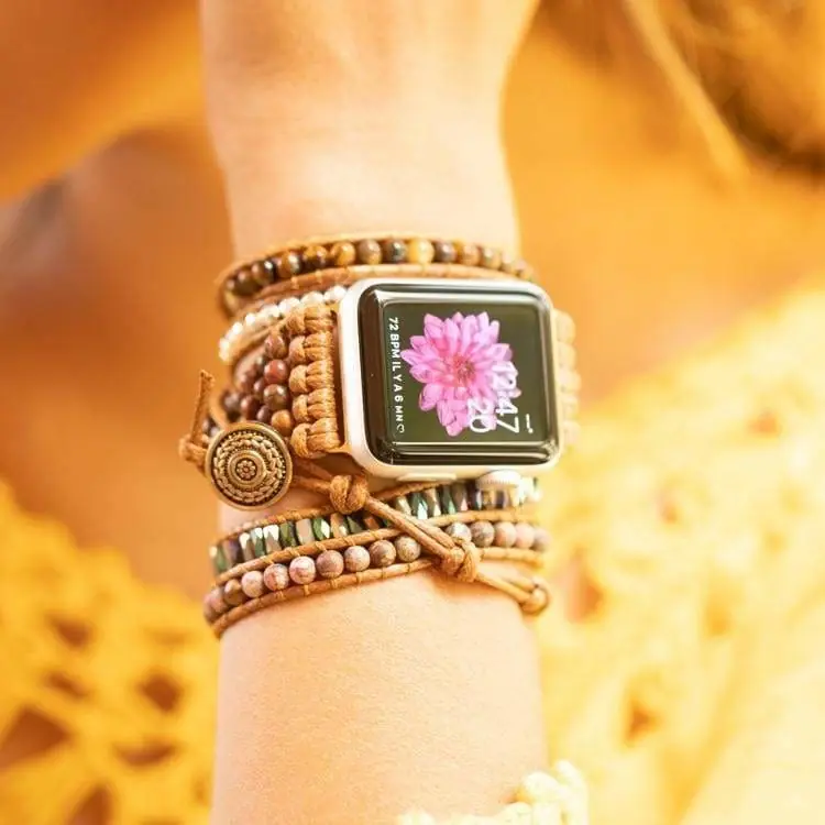 Bracelet Apple Watch en Oeil de Tigre
