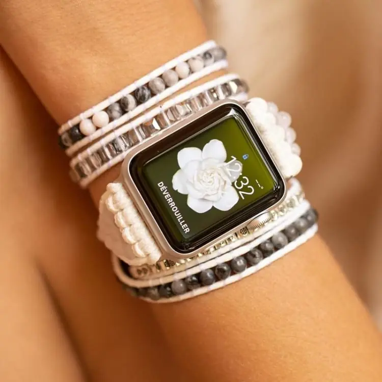 Bracelet Apple Watch en Howlite