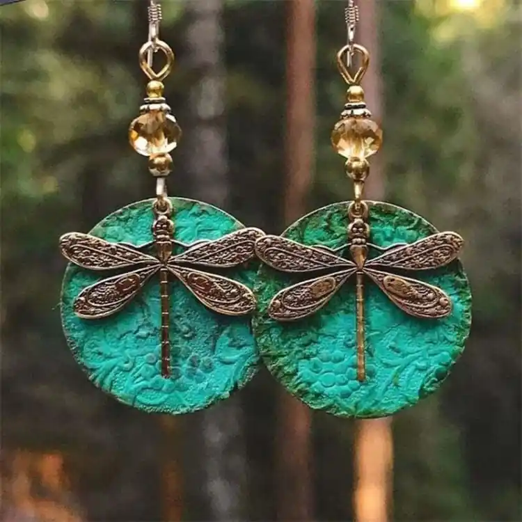 Boucles d'oreilles Libellule
