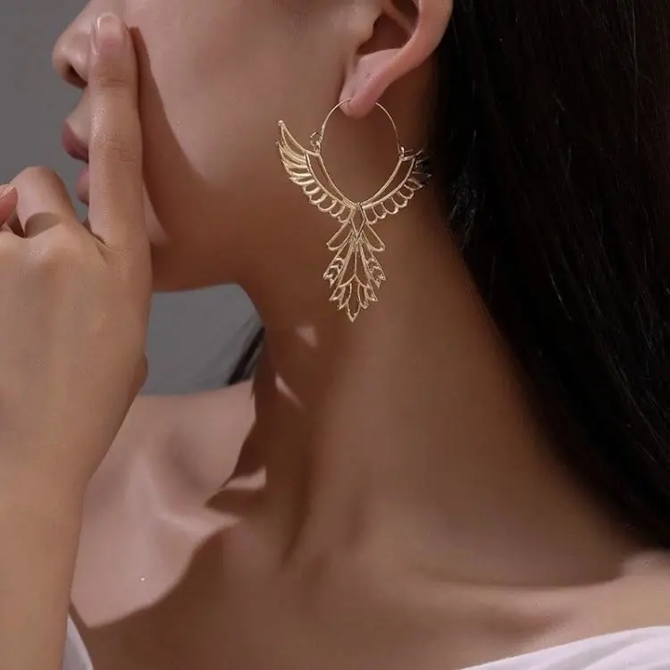 Boucles d'oreille 'Envol d'Horus'