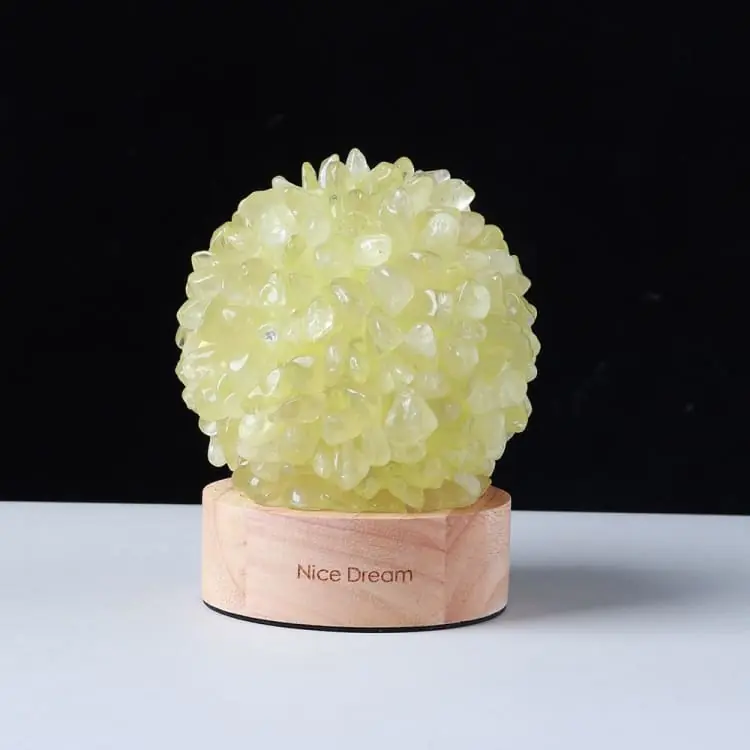 Lampe de chevet en Citrine