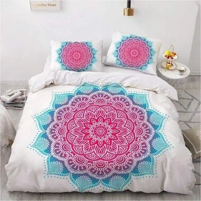 Housse de couette zen ' Mandala Hypnotique '