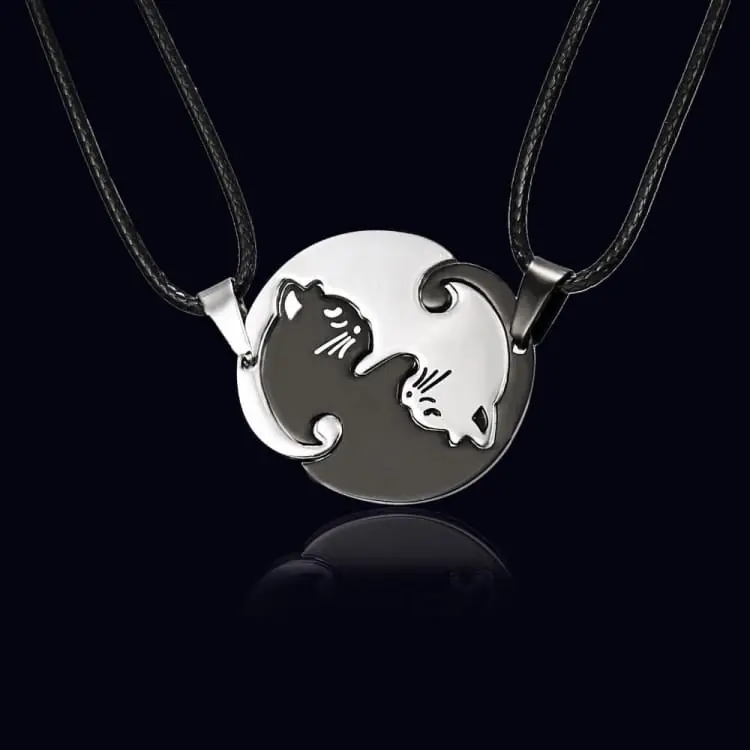 Collier de l'amitié ' félin pour l'autre '