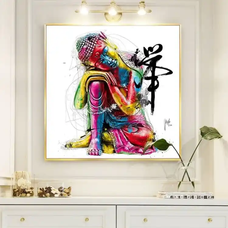 Tableau de Bouddha ' le coloré '