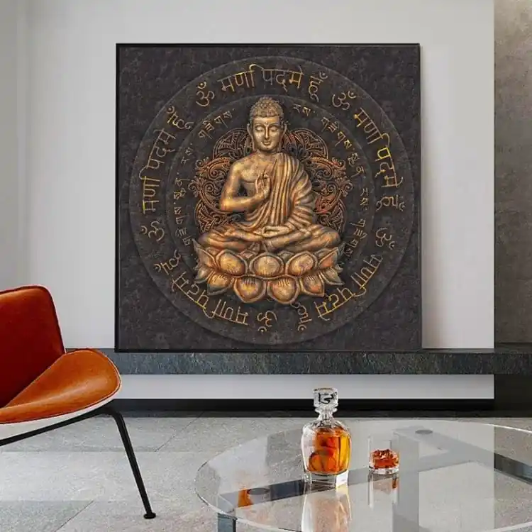 Tableau de Bouddha ' le cercle '