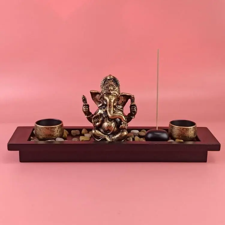 Bougeoir Ganesh, ' les deux flammes '