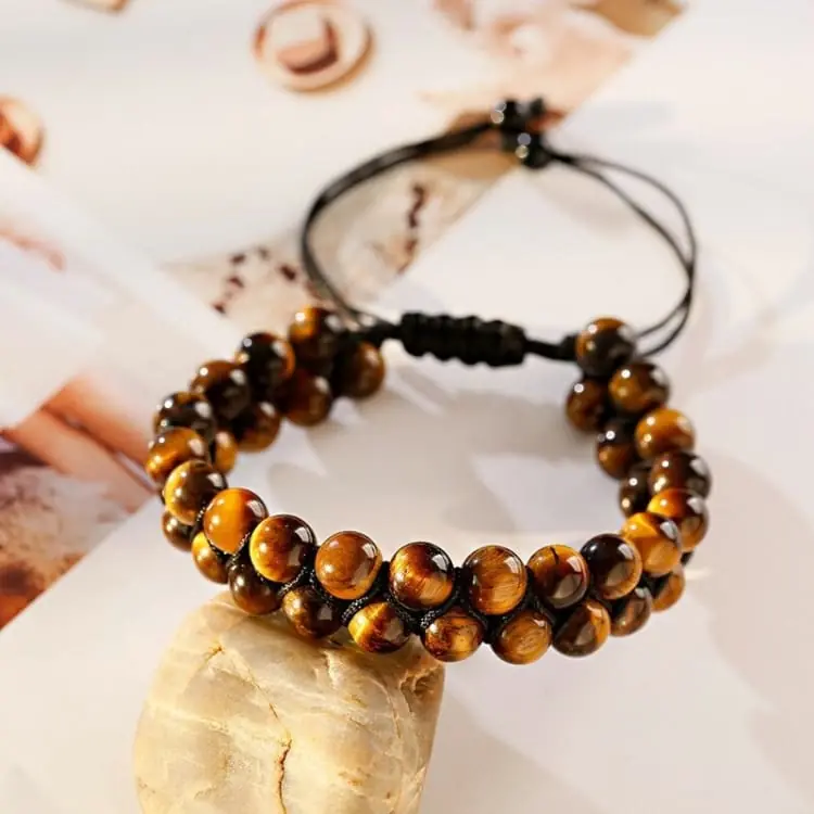 Bracelet de force en œil de tigre - ' Le renouveau '