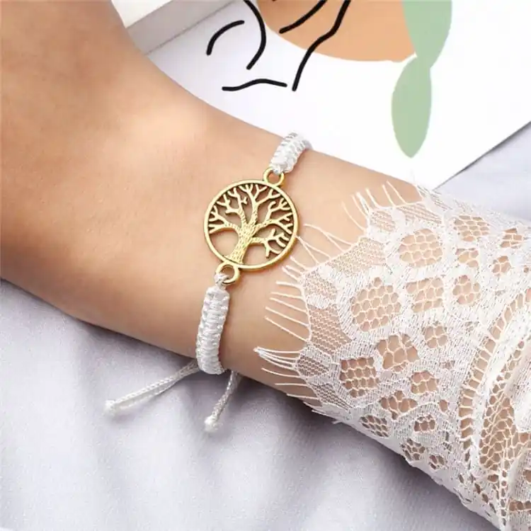 Bracelet tressé ' l'arbre de vie '