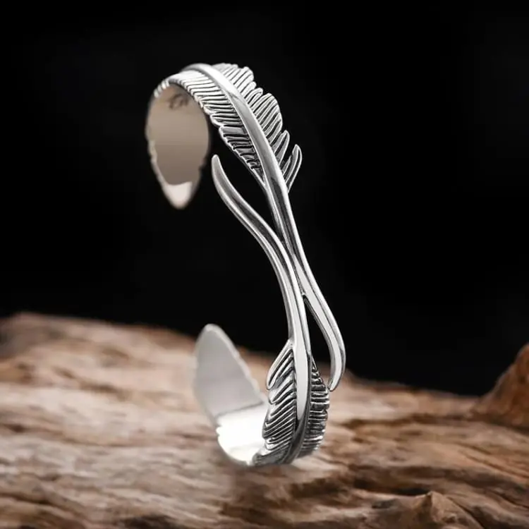 Bracelet plume d'ange ' le guide spirituelle '