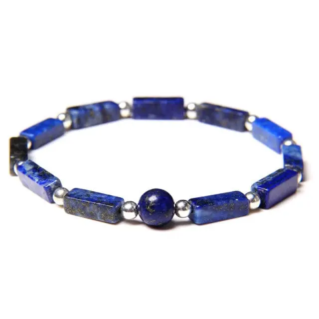 Bracelet du printemps en Lapis Lazuli