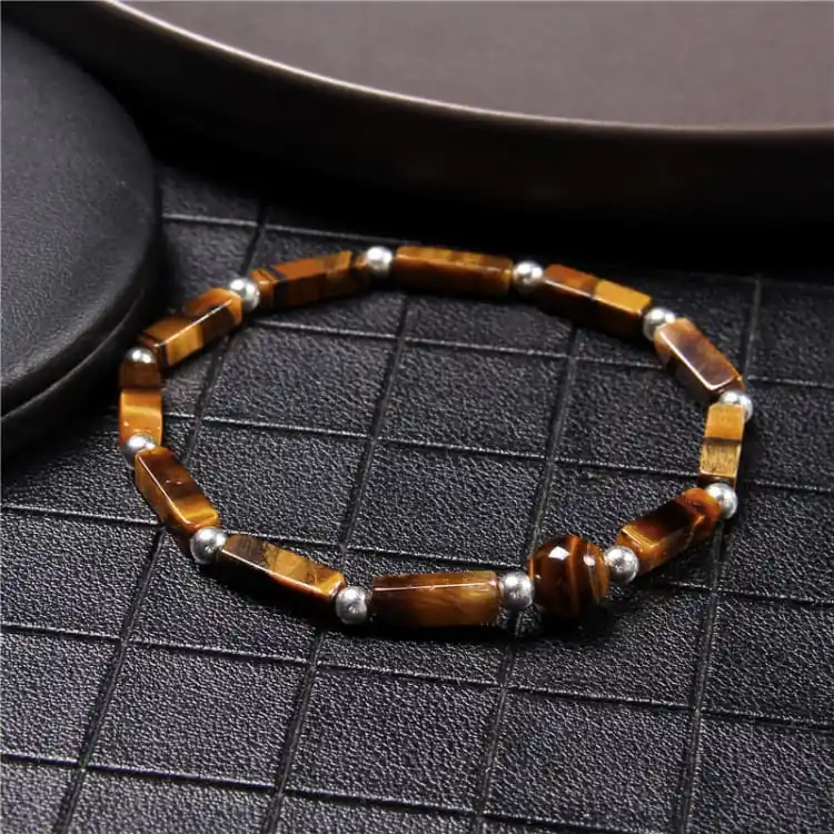 Bracelet du printemps en Œil de Tigre