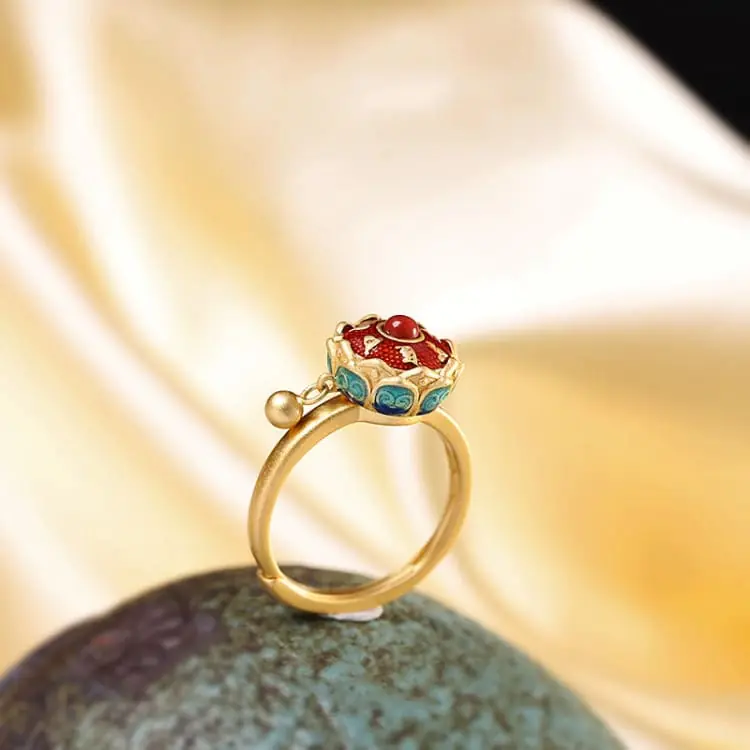 Bague Prière du Lotus de l'Harmonie Suprême