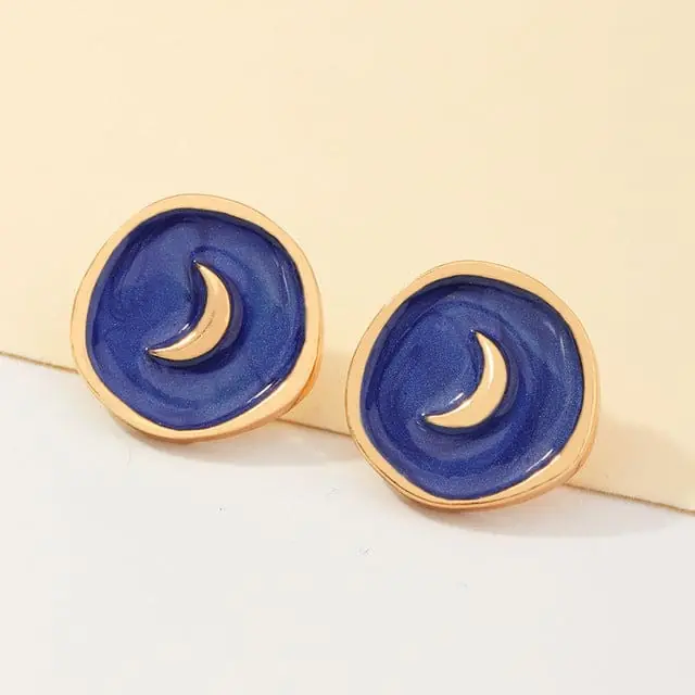 Boucles d'oreilles astrales vintage