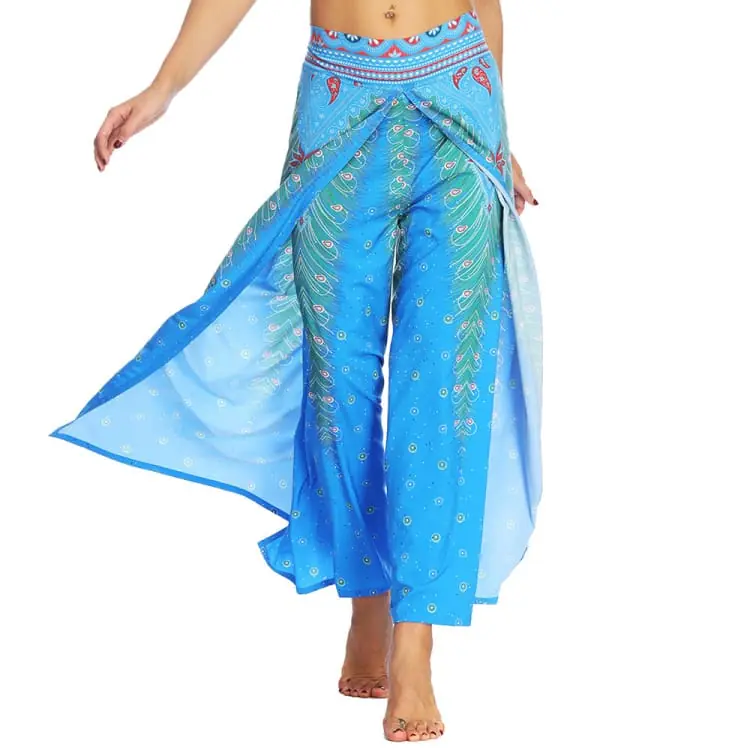Pantalon Sarouel ' l'envol turquoise '
