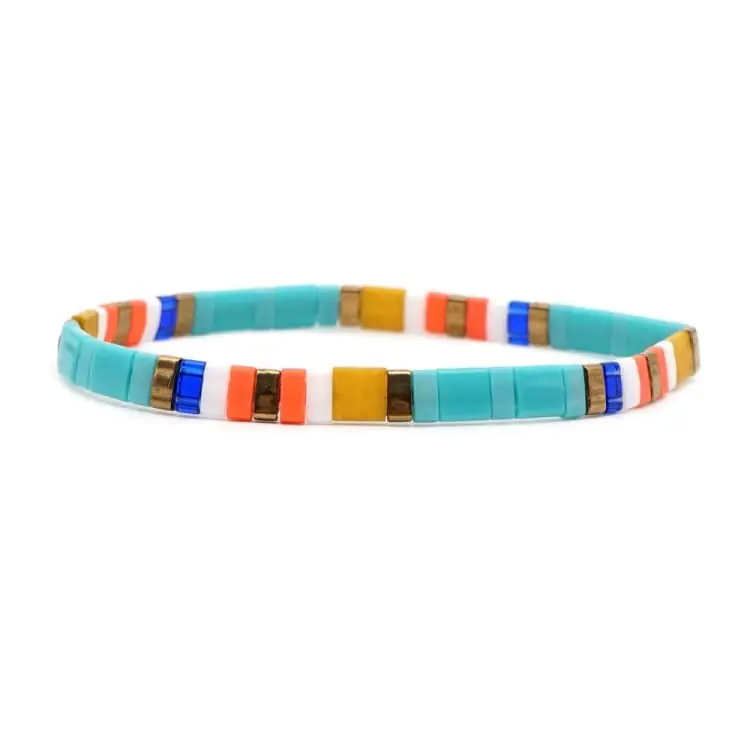 Bracelet d'été en perles de verre du japon - Meltem