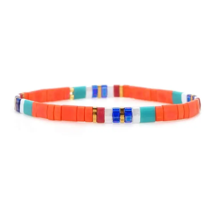 Bracelet d'été en perles de verre du japon - Siesta