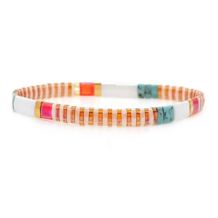 Bracelet d'été en perles de verre du japon - Uitwaaien