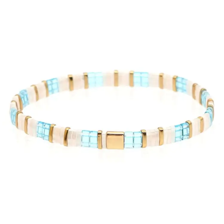 Bracelet d'été en perles de verre du japon - Egypte