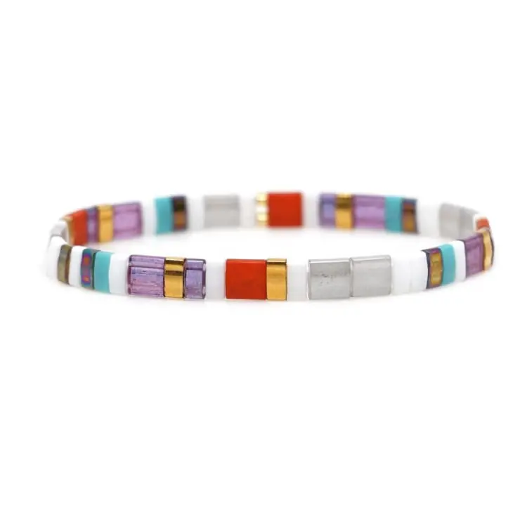 Bracelet d'été en perles de verre du japon - Toucan