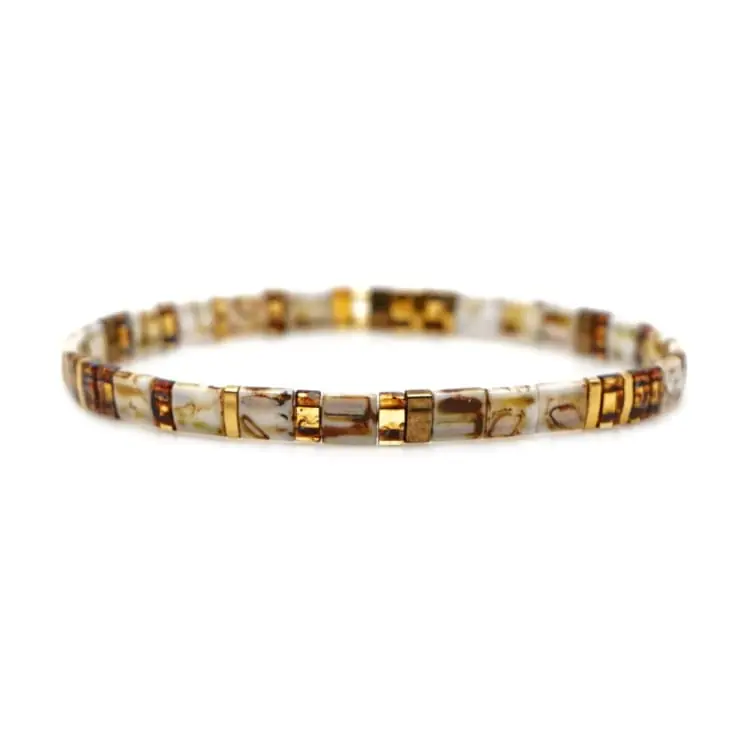 Bracelet d'été en perles de verre du japon - Bora Bora