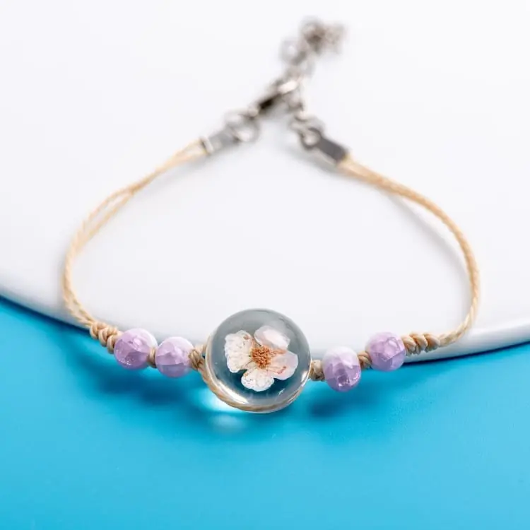 Bracelet de la fleur éternelle de cristal - Seringa