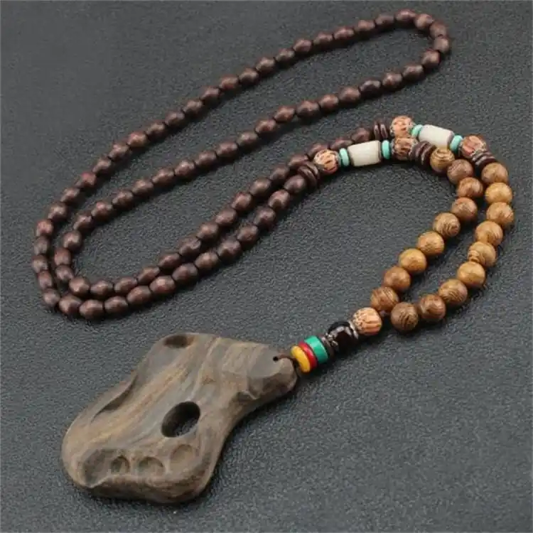 Collier vintage - Ecorce