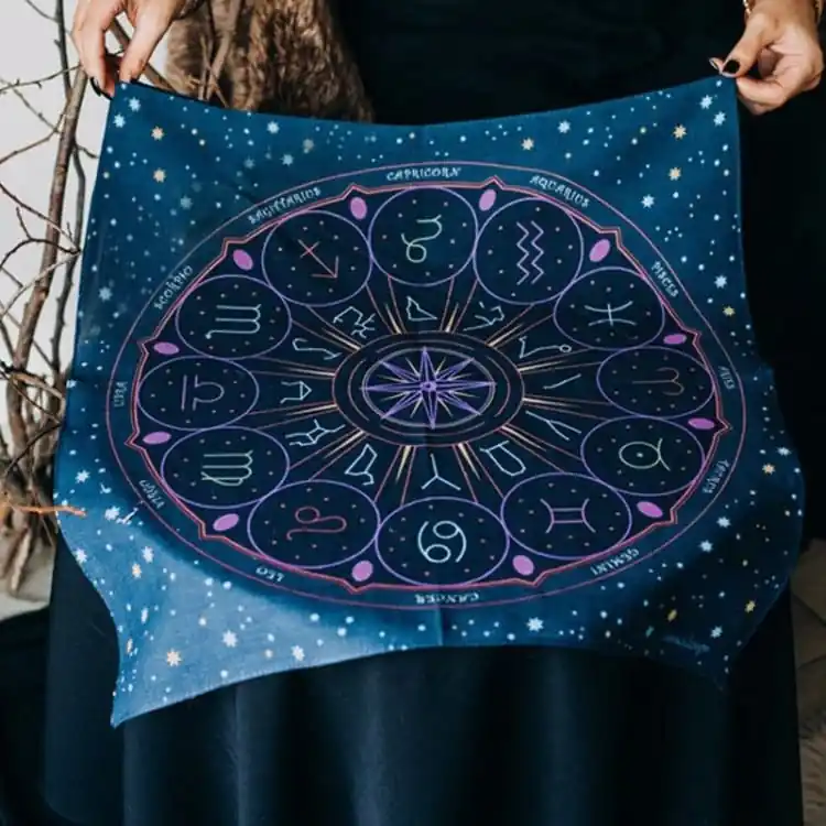 Tapis de divination - Bleu Astrale