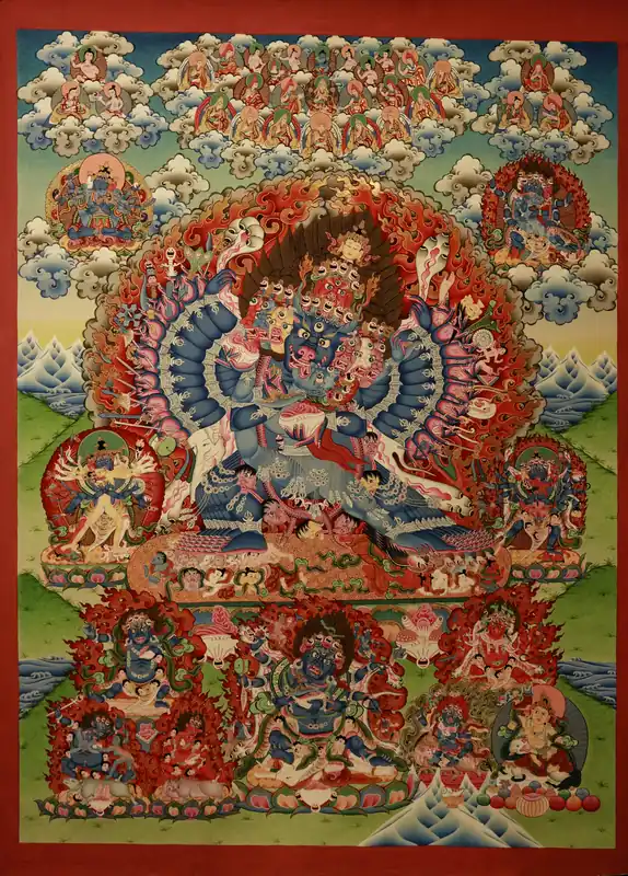 Peinture Thangka de Yaman Taka