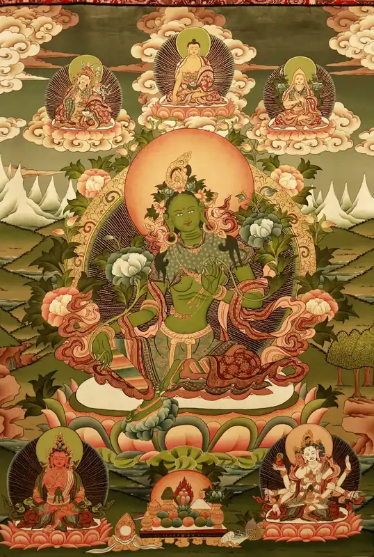 Green Tara, known as Arya Tara in Sanskrit, is a