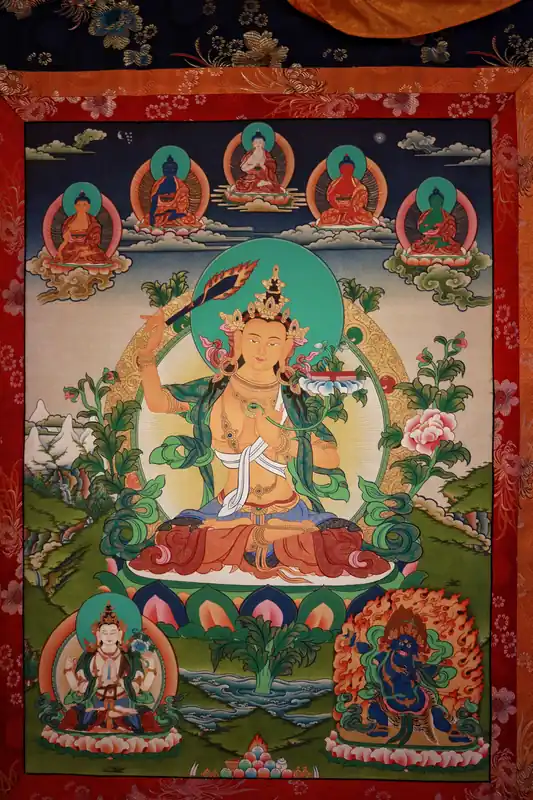 Thangka du Bodhisattva Manjushri