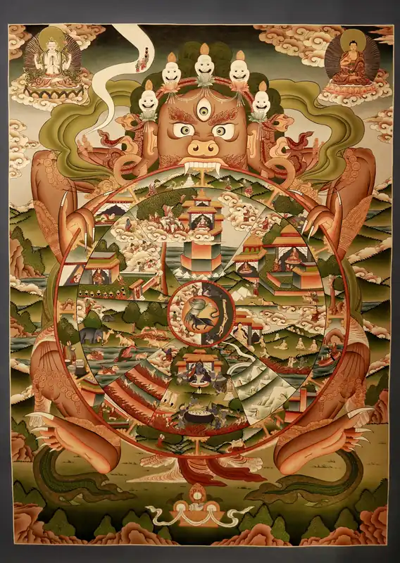 Thangka de la Roue de la Vie