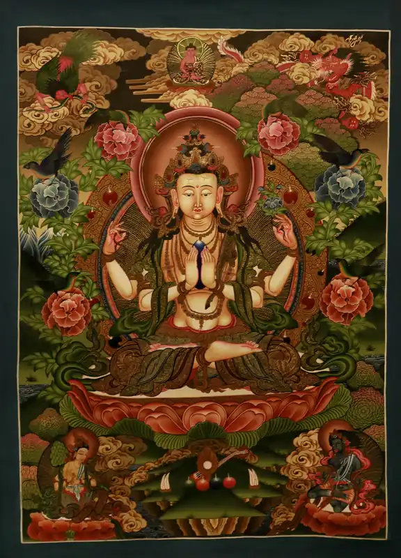 Chenrezig, également connu sous le nom d’Avalokiteshvara en sans