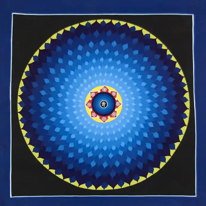 Mandala du Lotus Bleu