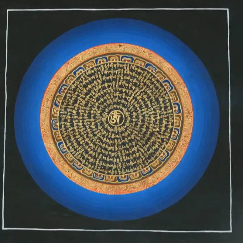 Mantra bleu Mandala