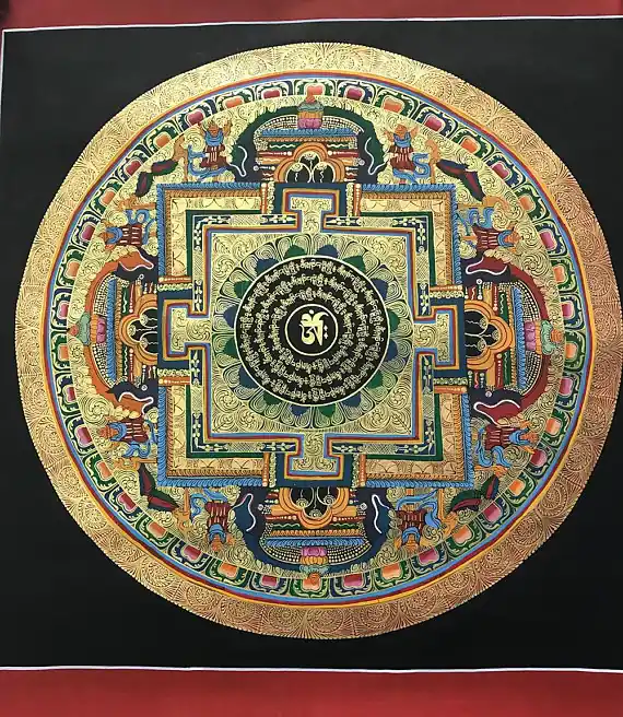Thangka de Mandala Rond