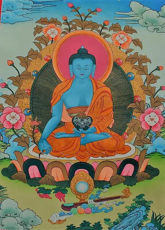 Thangka du Bouddha de Médecine