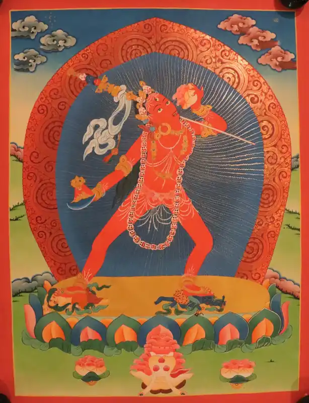 Art tibétain de la thangka de Vajrayogini