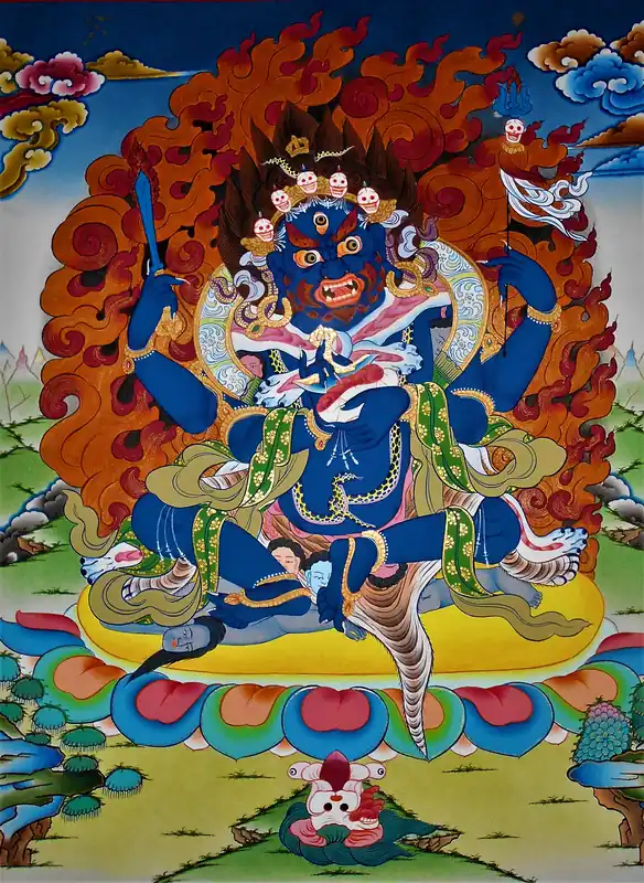 Mahakala à quatre bras