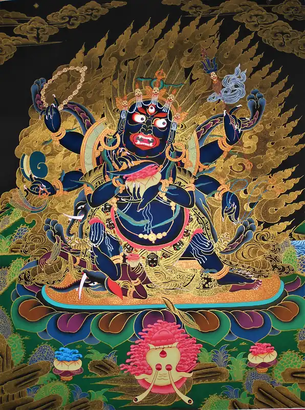 Le Mahakala aux Six Bras à l’action rapide