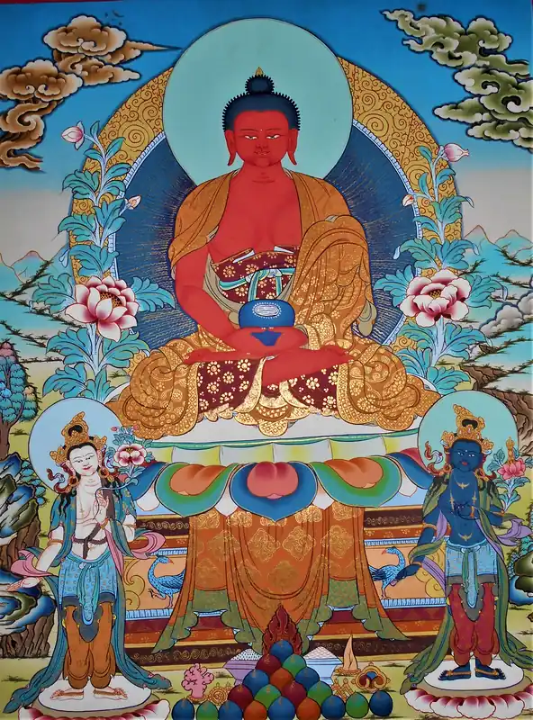 Thangka de Bouddha Amitayus