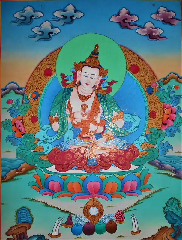 Thangka de Vajrasattva Dorje Sempa