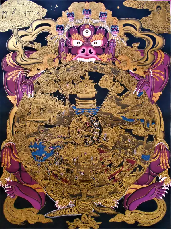Le Thangka de la Roue de l’Existence.