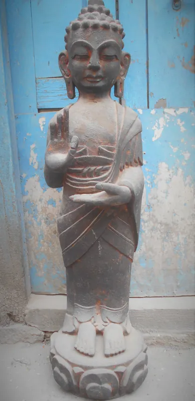 Statue de Bouddha en bois