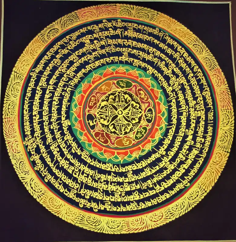 Mantra Mandala avec Vajra