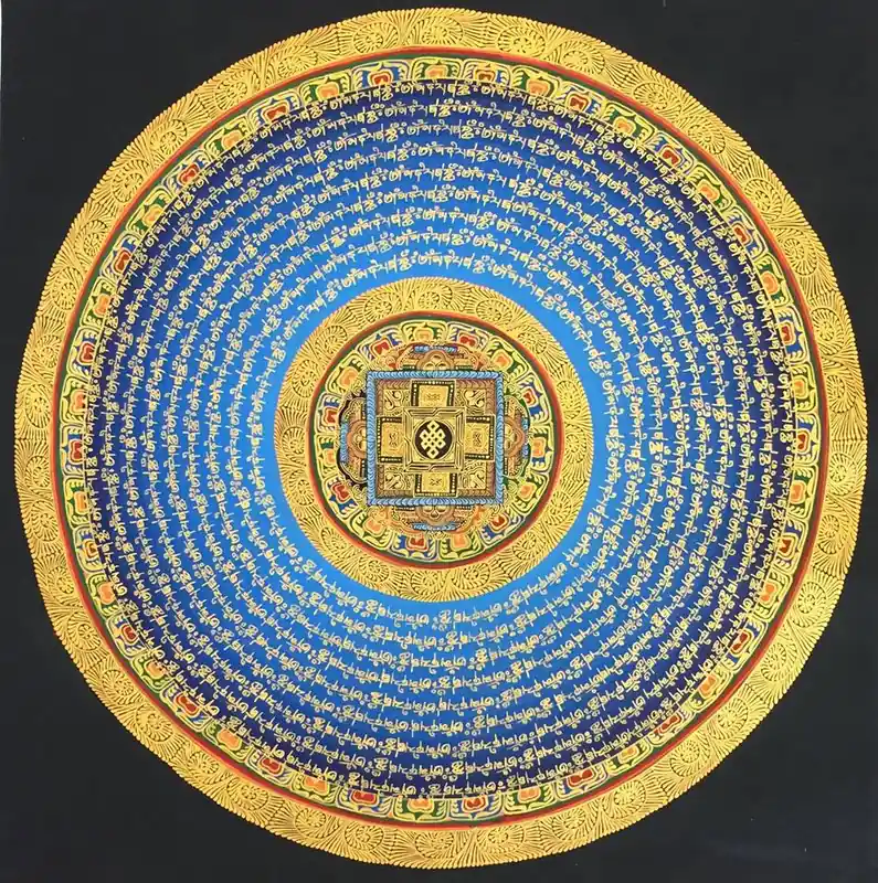 Le Mandala Mantra avec le Nœud Sans Fin